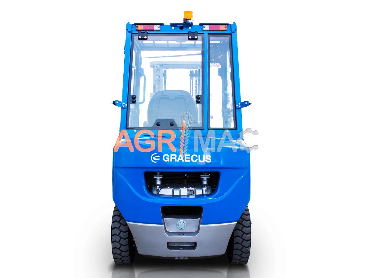 FD25V-Kubota PRO (ΡΙΚ) | Graecus | Κλάρκ 2.5Τ Kubota STAGE V diesel | Triplex 4500mm | υδραυλική πλάγια μετατόπιση | πιρούνια 1220mm