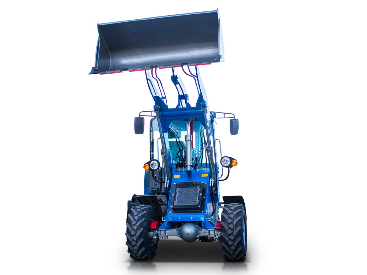 LD16NE Cab | Graecus | Σπαστός τροχοφόρος φορτωτής 4×4 4WD | Μέγιστη ανύψωση 3m | Ικανότητα φόρτωσης έως 1.6Τ | Καμπίνα A/C