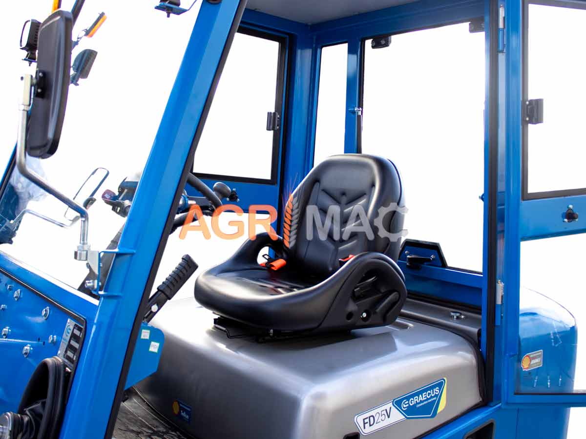 FD25V-Kubota (ΡΙΚ) | Graecus | Κλάρκ 2.5Τ Kubota STAGE V diesel | Duplex 3000mm | υδραυλική πλάγια μετατόπιση | πιρούνια 1220mm