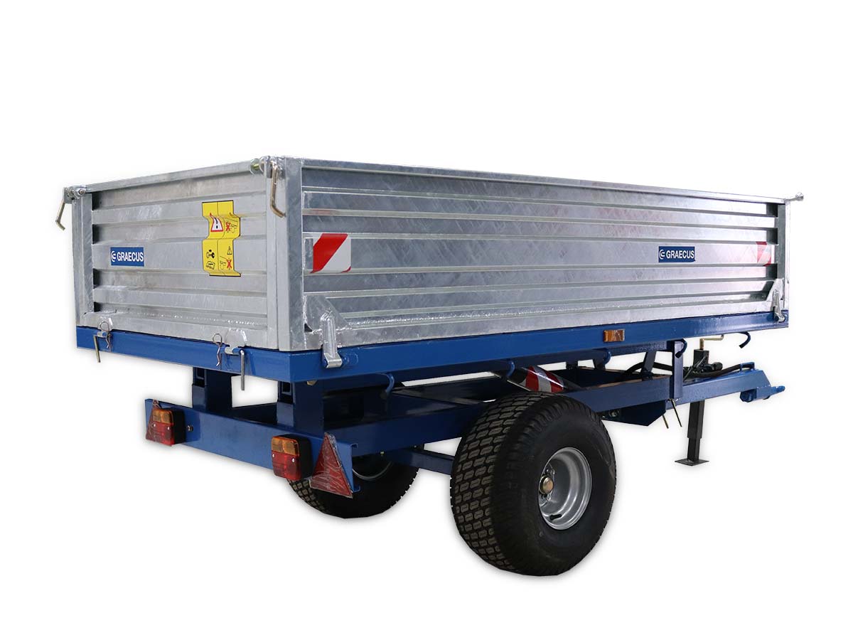 MT1500-H | Graecus | Τρέιλερ για τρακτέρ με υδραυλική ανατροπή 1500kg 