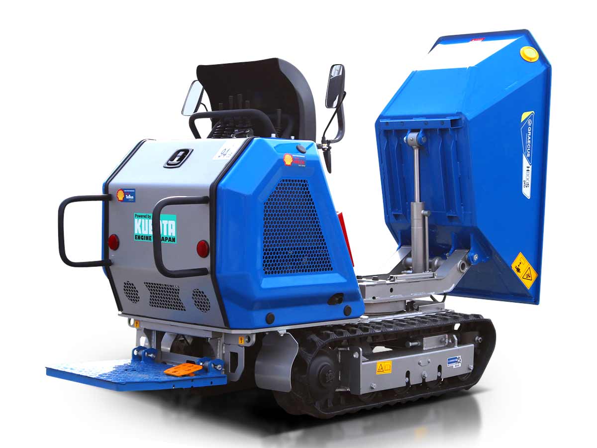 H800S PRO | KUBOTA | Ντάμπερ υδροστατικό με υδραυλική πλευρική εκκένωση, πλατφόρμα αναβάτη 800kg Diesel 