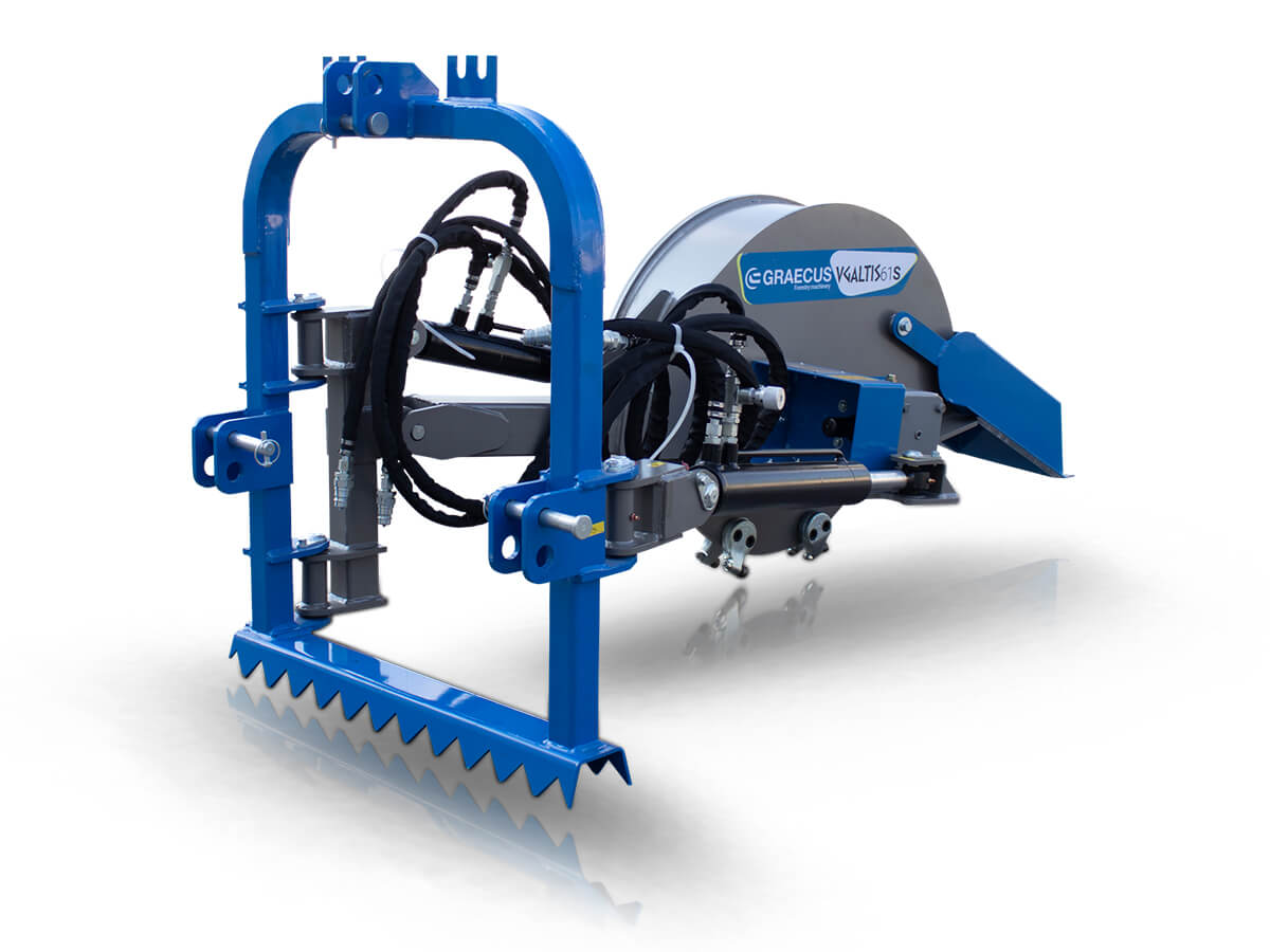 VGALTIS 61S | Graecus | Καταστροφέας κορμών με υδραυλική ανύψωση και περιστροφή 