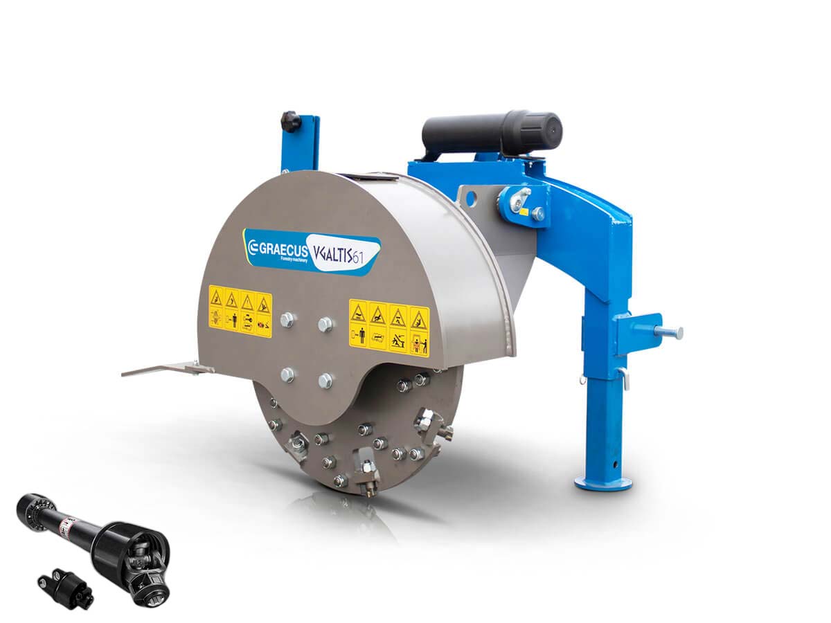 VGALTIS 61 | Graecus | Καταστροφέας κορμών για τρακτέρ 