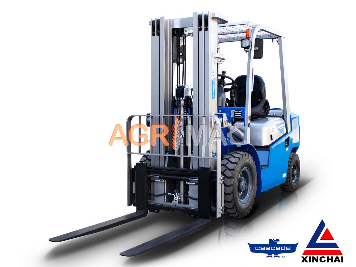 FD25V pro | Graecus | Κλάρκ 2.5Τ STAGE V diesel | Triplex 4500mm | υδραυλική πλάγια μετατόπιση | πιρούνια 1220mm