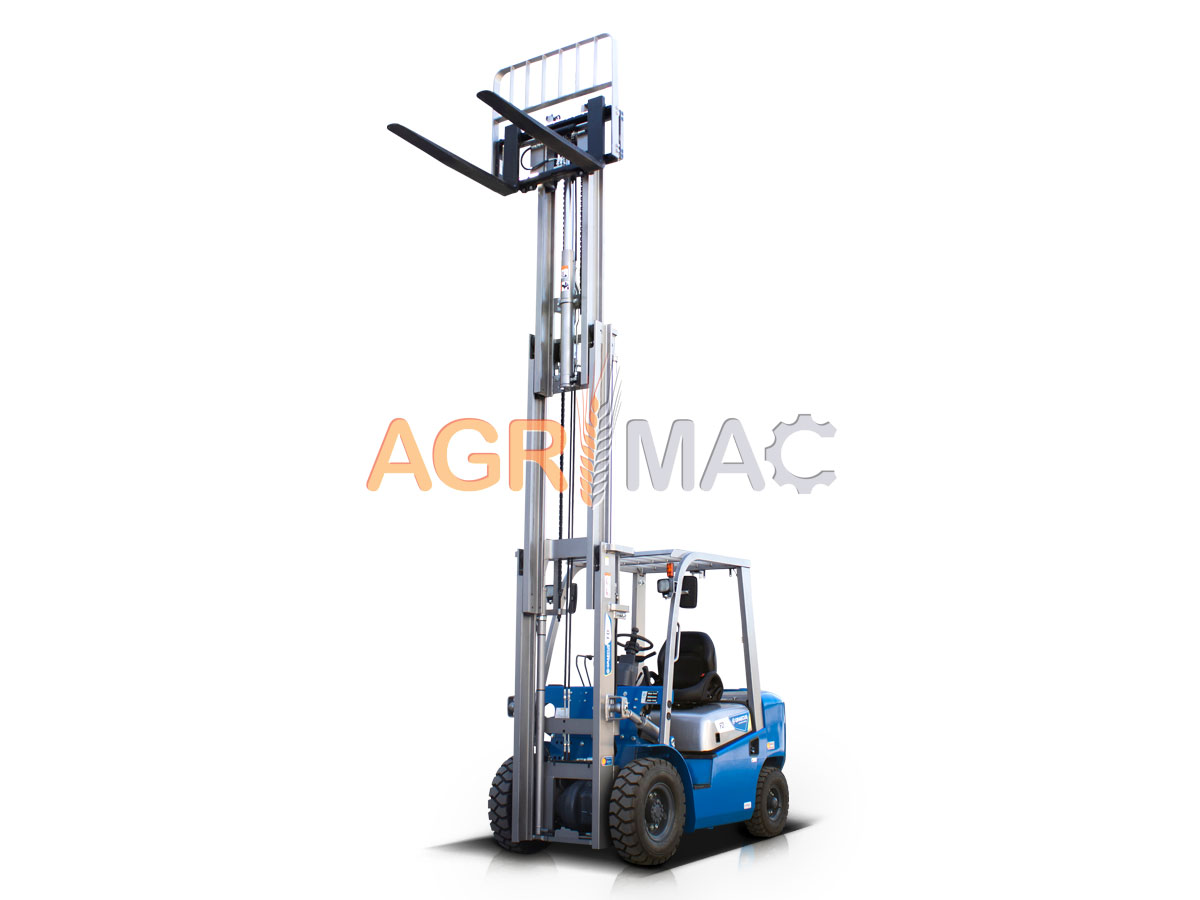 FD25V pro | Graecus | Κλάρκ 2.5Τ STAGE V diesel | Triplex 4500mm | υδραυλική πλάγια μετατόπιση | πιρούνια 1220mm