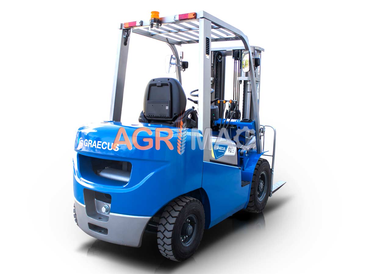 FD25V pro | Graecus | Κλάρκ 2.5Τ STAGE V diesel | Triplex 4500mm | υδραυλική πλάγια μετατόπιση | πιρούνια 1220mm