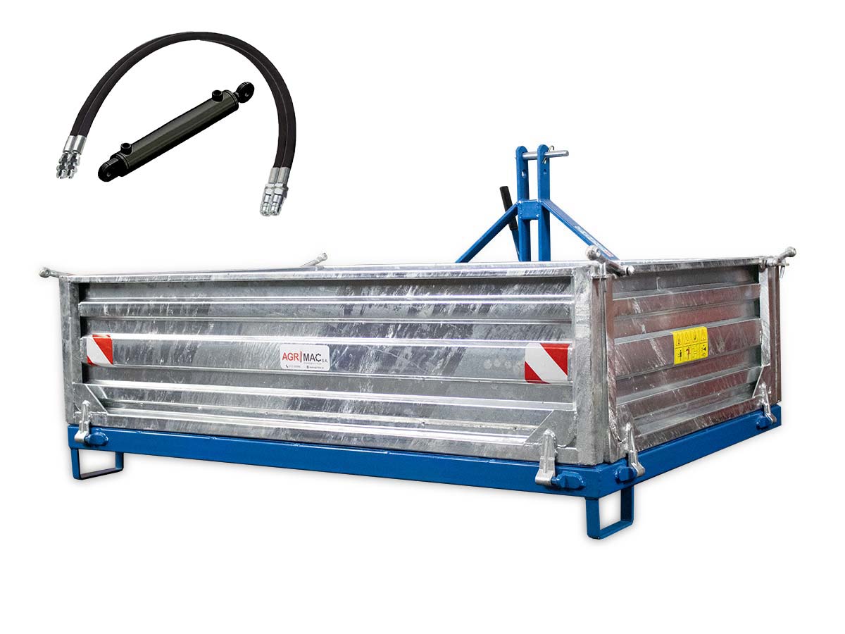 CM140-H | Graecus | Αναρτώμενο κουτί μεταφοράς 1400mm με υδραυλική ανατροπή