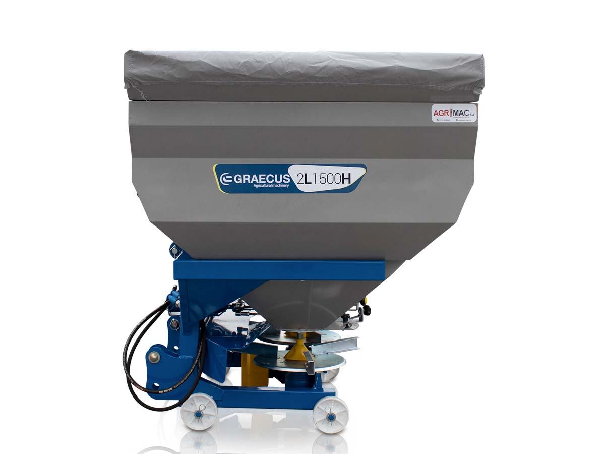 2L1500H | Graecus | Λιπασματοδιανομέας υδραυλικός με διπλή φτερωτή 