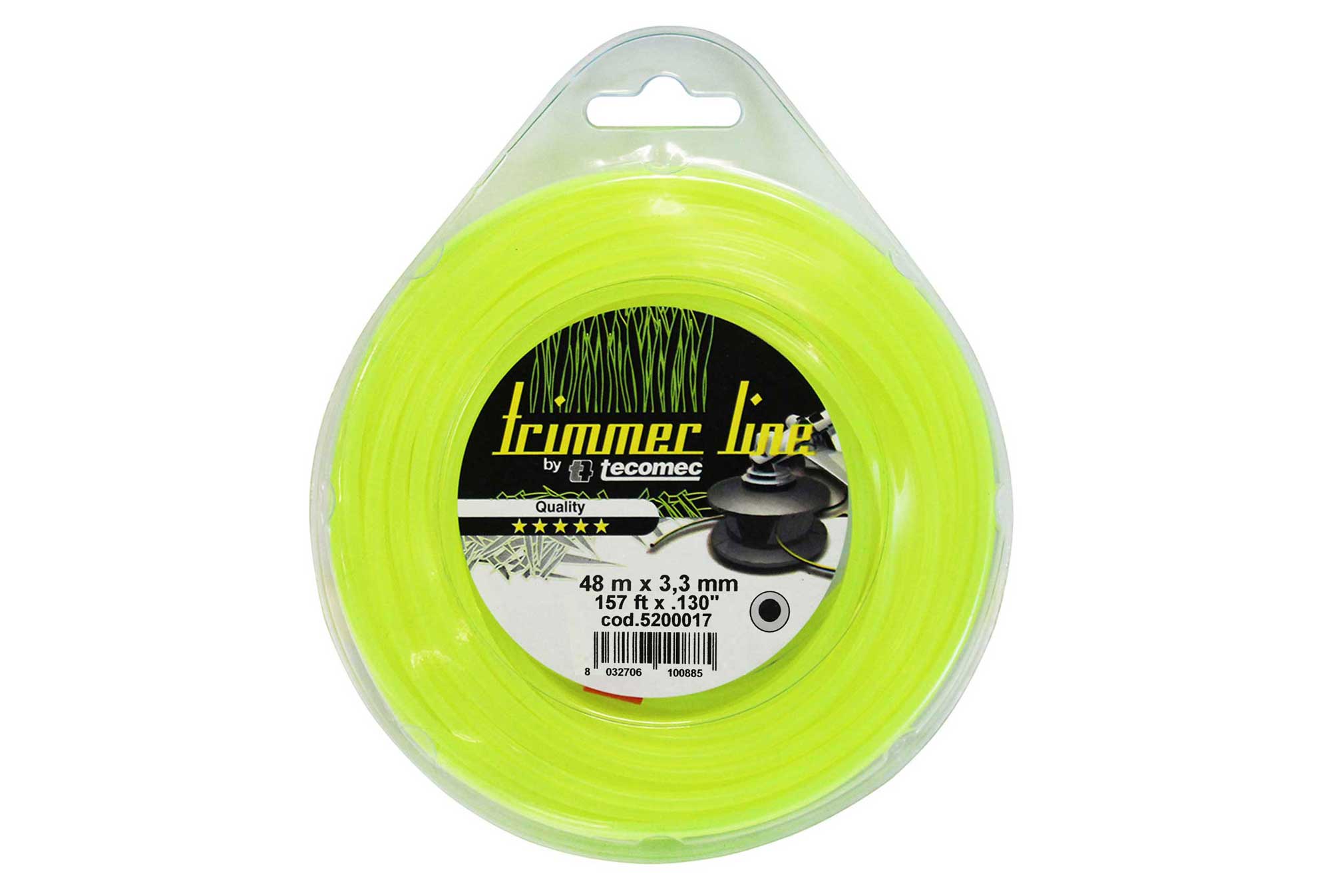 Trimmer Line | Tecomec | Μεσινέζα Στρογγυλή 3.3mm X 48m