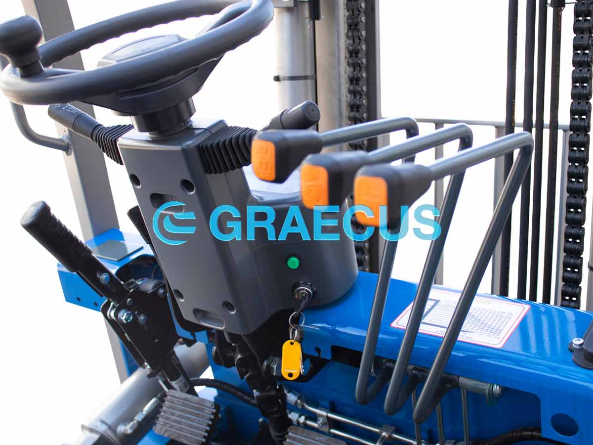 FD40V (ΡΙΚ) | Graecus | Κλάρκ 4.0Τ STAGE V Diesel | Duplex 3000mm | Υδραυλική πλάγια μετατόπιση | Πιρούνια 1220mm