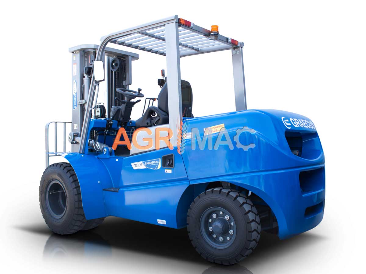 FD70V | Graecus | Κλάρκ 7.0Τ STAGE V diesel | Duplex 3000mm | υδραυλική πλάγια μετατόπιση | πιρούνια 1220mm