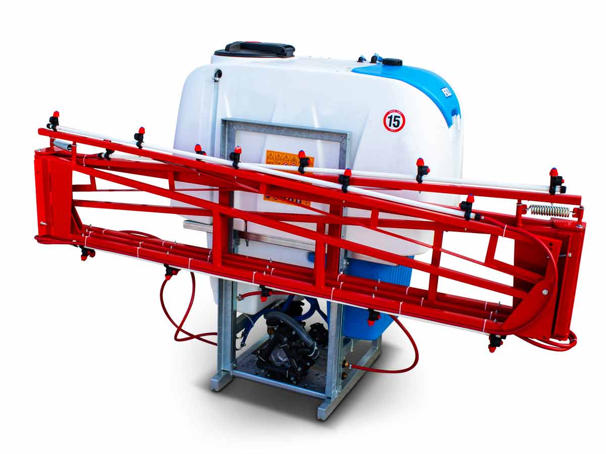 PA700+AD10 | Agron Mag | 700L/10m Ραντιστικο-Ψεκαστικο 3 καζάνια αναρτώμενο με 10 μέτρα μπάρα 