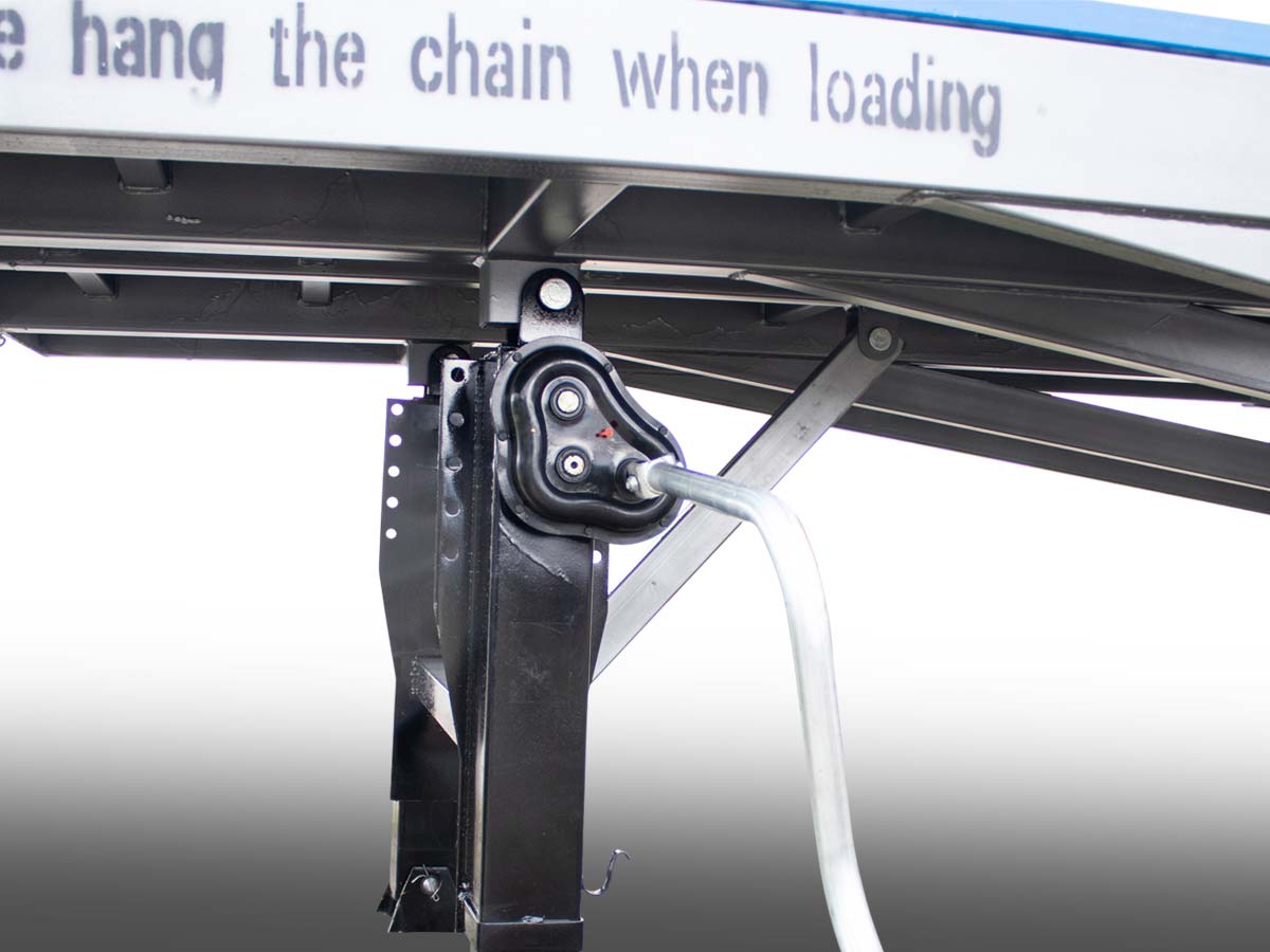 RAMP6T | Graecus | Κινητή ράμπα φορτοεκφόρτωσης με γρήγορα αφαιρούμενα παραπέτα 