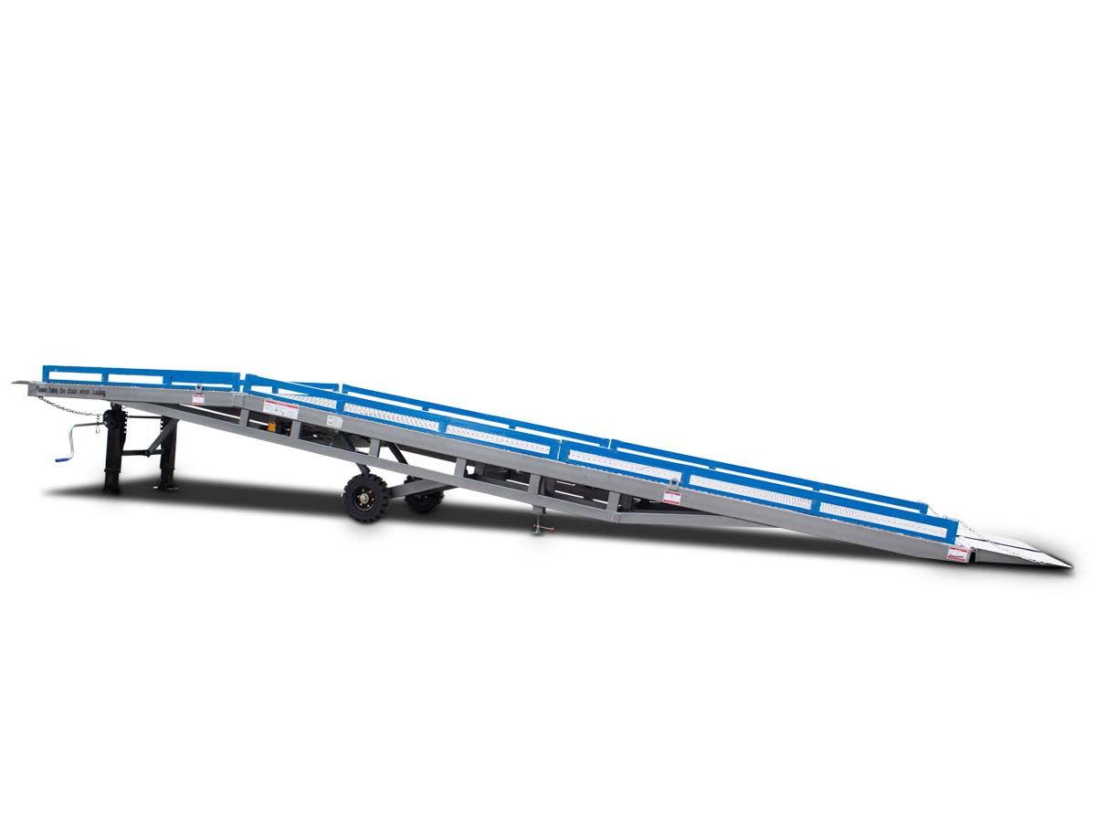 RAMP10T | Graecus | Κινητή ράμπα φορτοεκφόρτωσης με γρήγορα αφαιρούμενα παραπέτα 