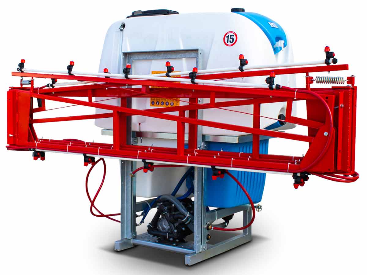 PA700+AD10 | Agron Mag | 700L/10m Ραντιστικο-Ψεκαστικο 3 καζάνια αναρτώμενο με 10 μέτρα μπάρα 