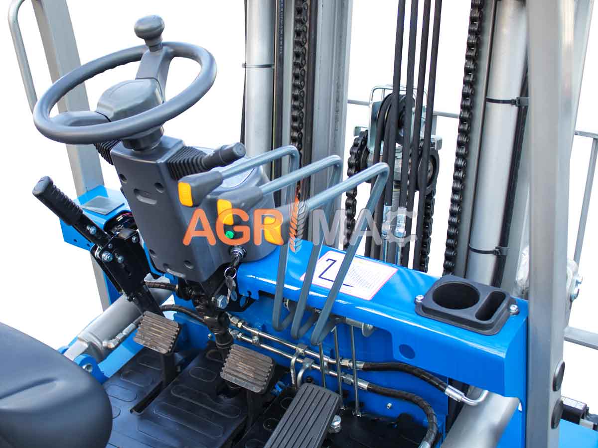 FD40V pro (ΡΙΚ) | Graecus | Κλάρκ 4.0Τ STAGE V Diesel | Triplex 4500mm | Υδραυλική πλάγια μετατόπιση | Πιρούνια 1220mm