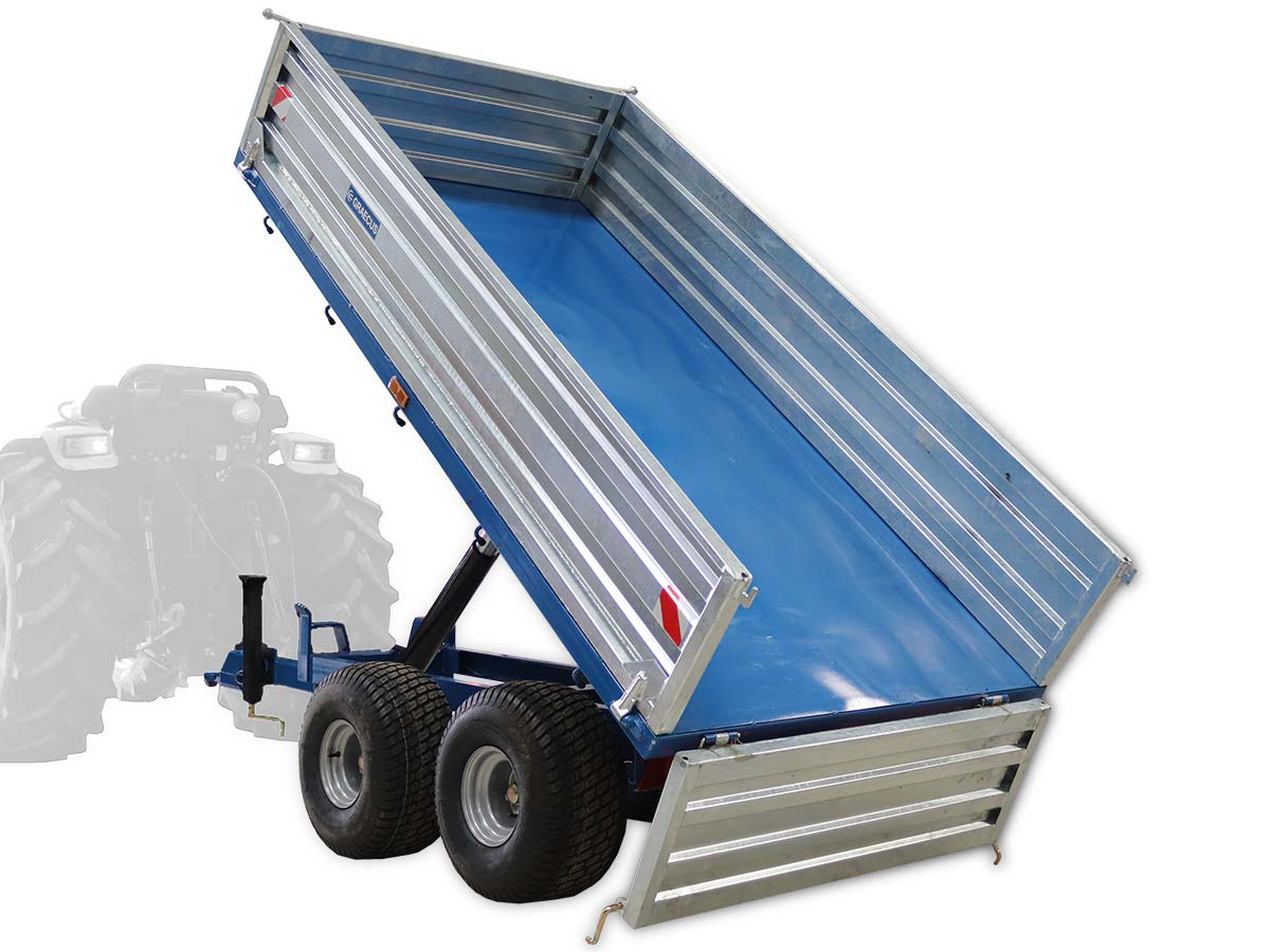 DT2500-H | Graecus | Τρέιλερ για τρακτέρ με υδραυλική ανατροπή 2500kg 