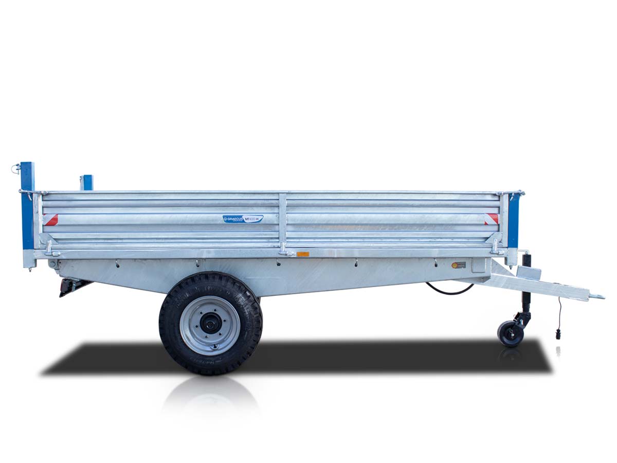 MT5000-H | Graecus | Τρέιλερ για τρακτέρ με υδραυλική ανατροπή 5000kg 