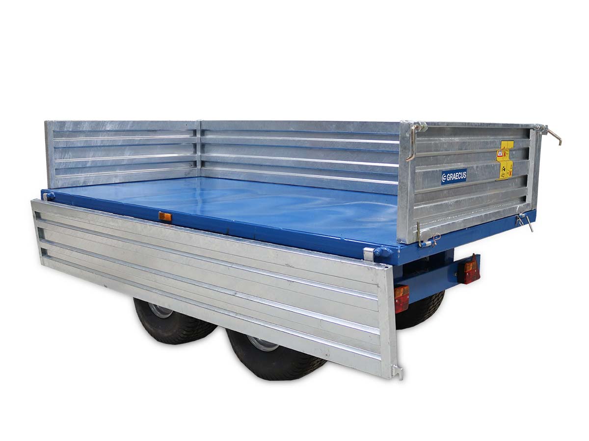 DT2500-H | Graecus | Τρέιλερ για τρακτέρ με υδραυλική ανατροπή 2500kg 