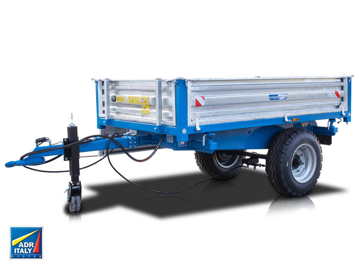 MT3000-3H | Graecus | Τρέιλερ για τρακτέρ με τριπλή υδραυλική ανατροπή 3000kg 