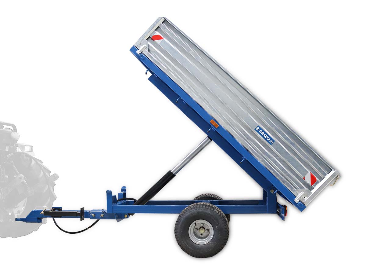 MT1500-H | Graecus | Τρέιλερ για τρακτέρ με υδραυλική ανατροπή 1500kg 