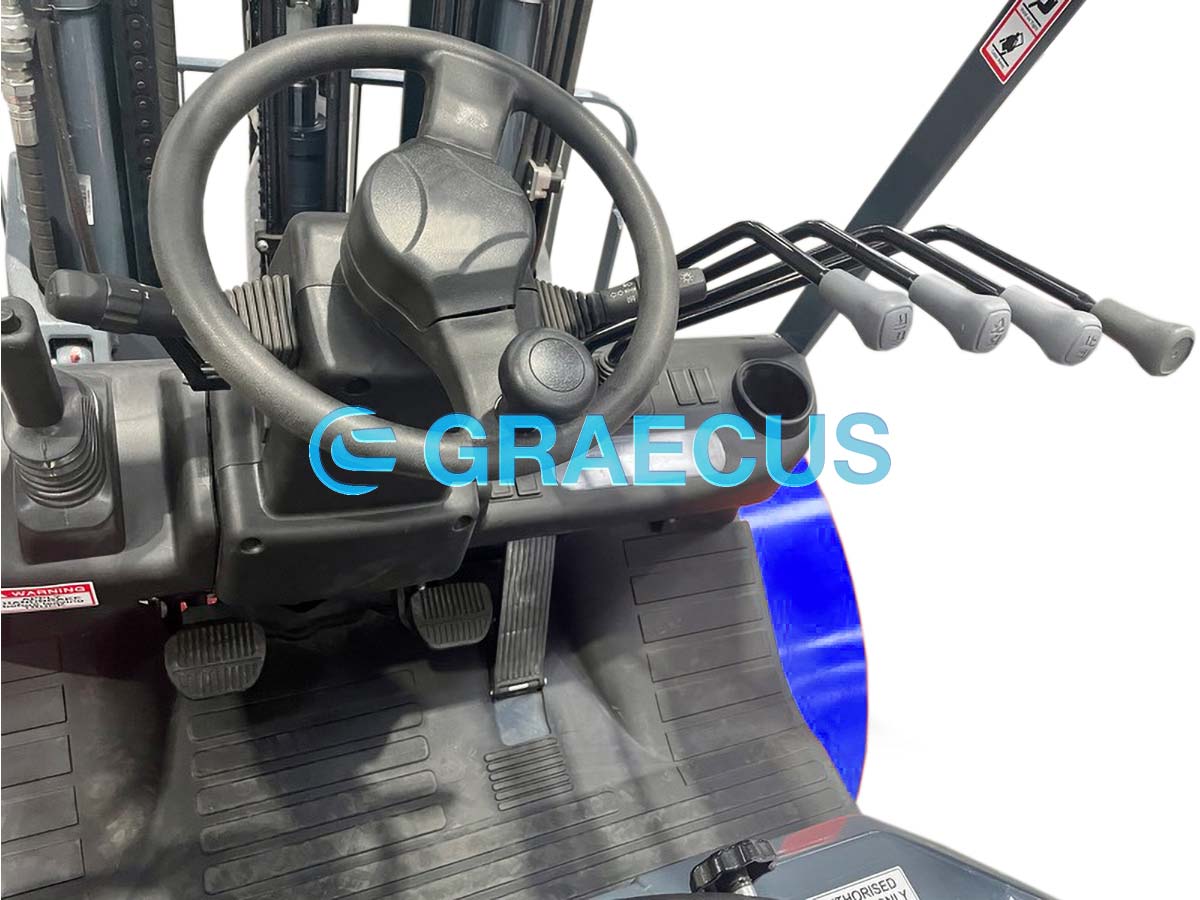 FD35V-4WD Off-Road Hyundai | Graecus | Κλάρκ 3.5Τ Hyundai STAGE V 4×4 Off-Road diesel | Duplex 3000mm | υδραυλική πλάγια μετατόπιση | πιρούνια 1220mm