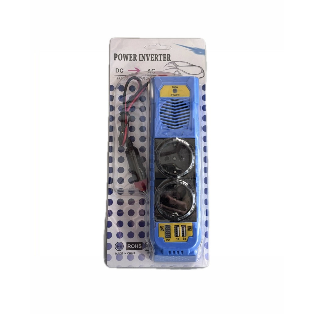 Inverter αυτοκινήτου 12 V 220V-200W